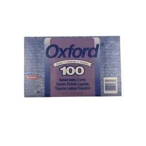 Oxford Violet Index Cards – 100 Pack of 5x8